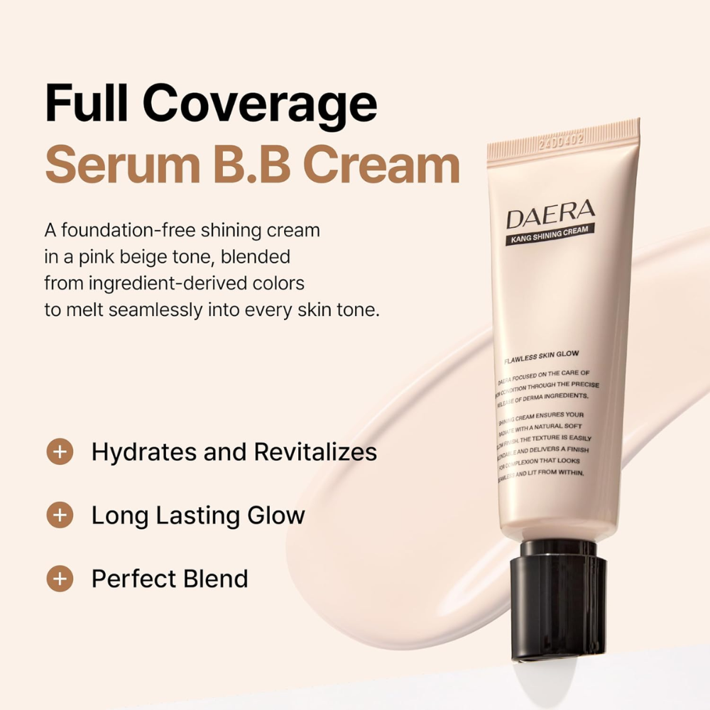 DAERA KANG Full Coverage BB Cream – Neutral, 1.35 fl oz