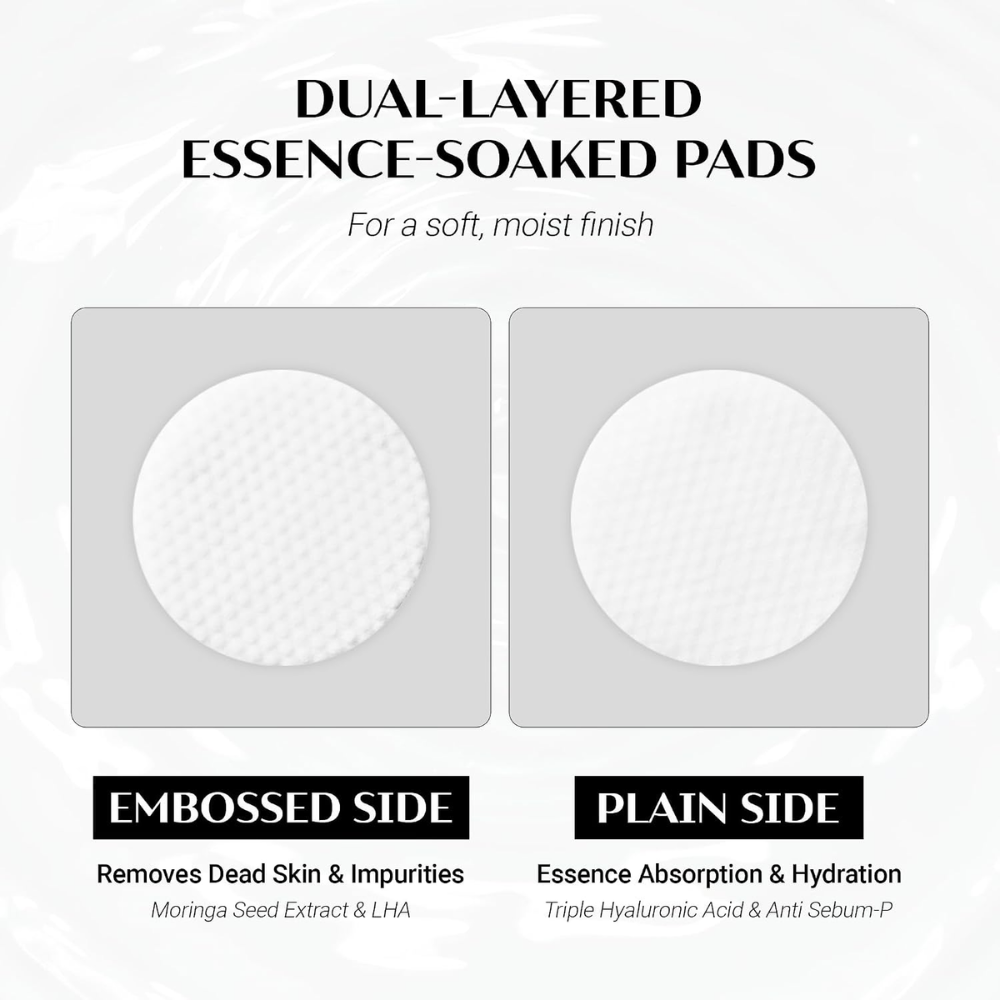 DAERA Glow Fit Serum Pad – Hydrating Toner Pads for Pore Care, 60 Pads