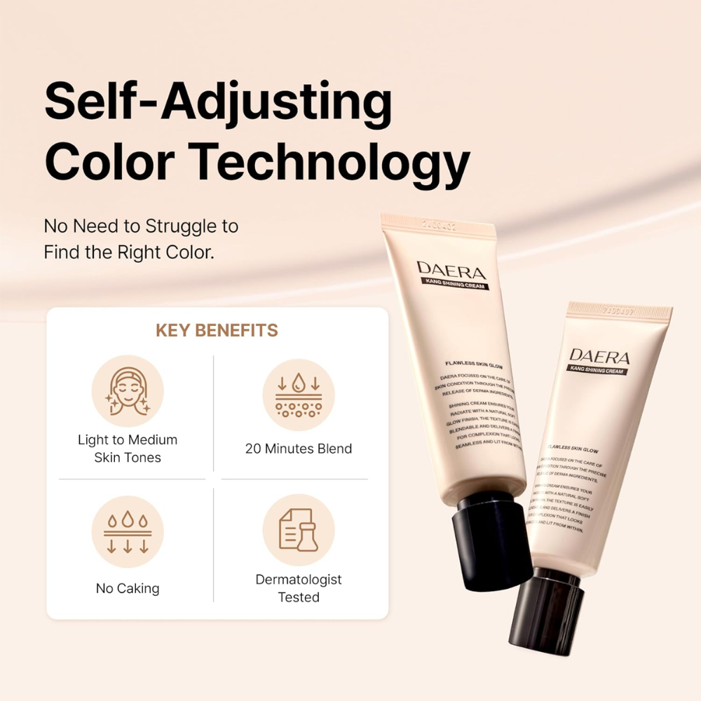 DAERA KANG Full Coverage BB Cream – Neutral, 1.35 fl oz