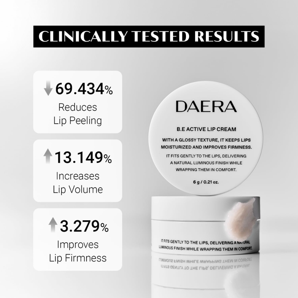 DAERA B.E Active Lip Cream – Hydrating Lip Treatment, 6g