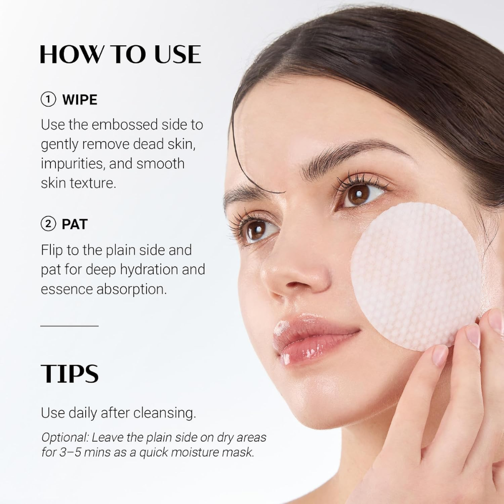 DAERA Glow Fit Serum Pad – Hydrating Toner Pads for Pore Care, 60 Pads